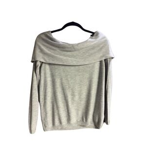 Maurices Heather Gray Off-Shoulder Sweater